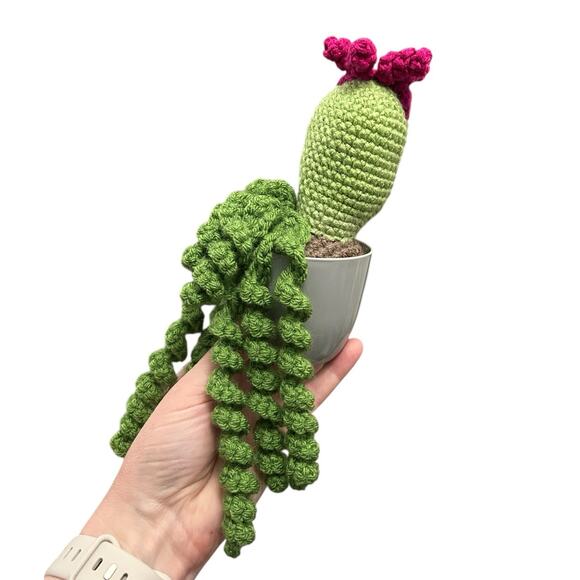 Handmade Crochet Cactus Garden - Adorable Decorative Plants - Picture 1 of 5